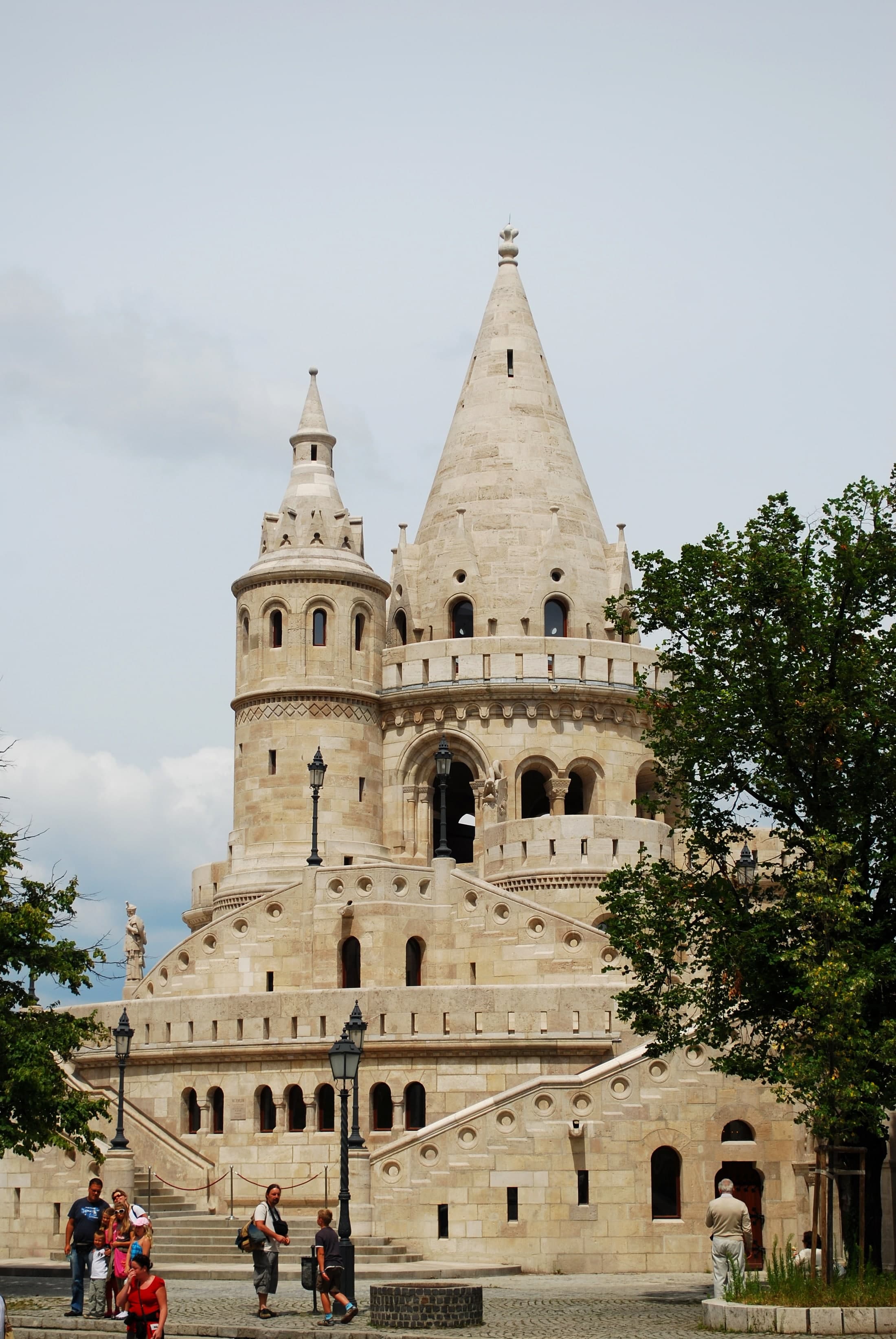 The stone towers of Fisherman’s Bastion in Budapest