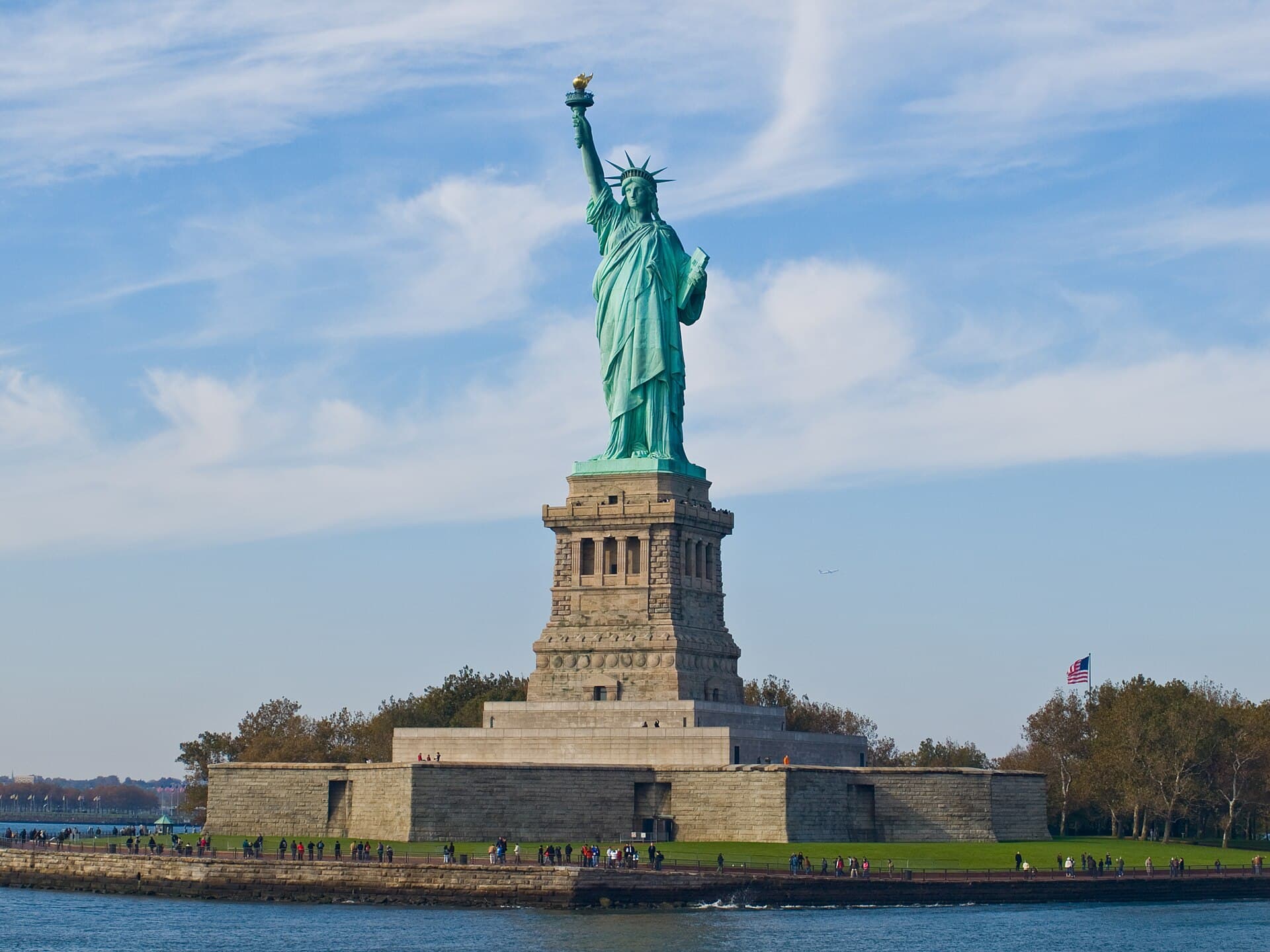 The Statue of Liberty on Liberty Island